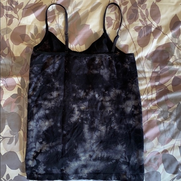 Black & Grey Tie die tank top - Picture 3 of 3